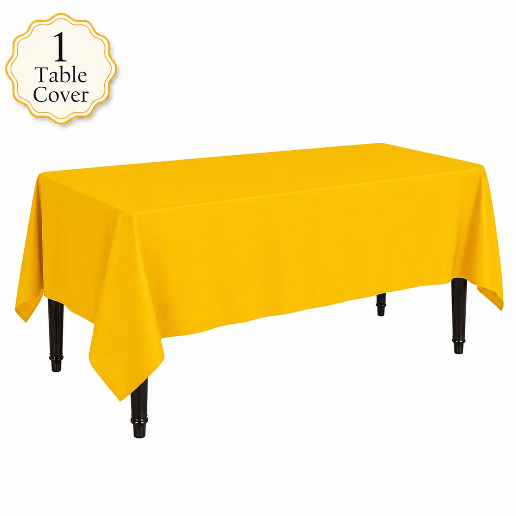 Plastic Classic Yellow Party Set