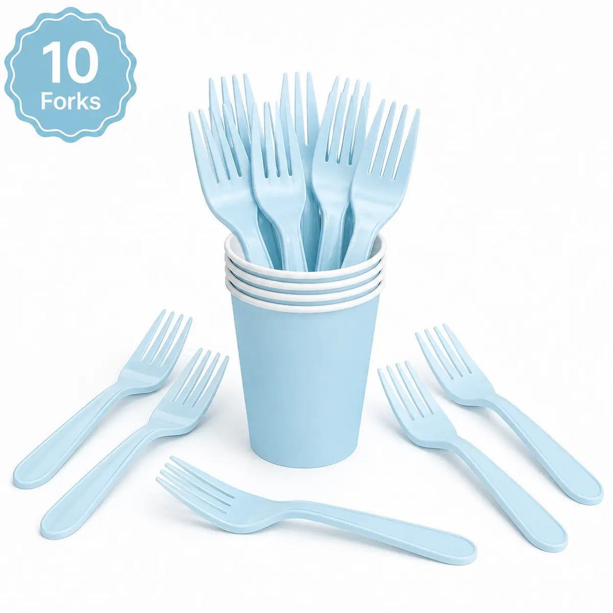 Carton Classic Baby Blue Party Set
