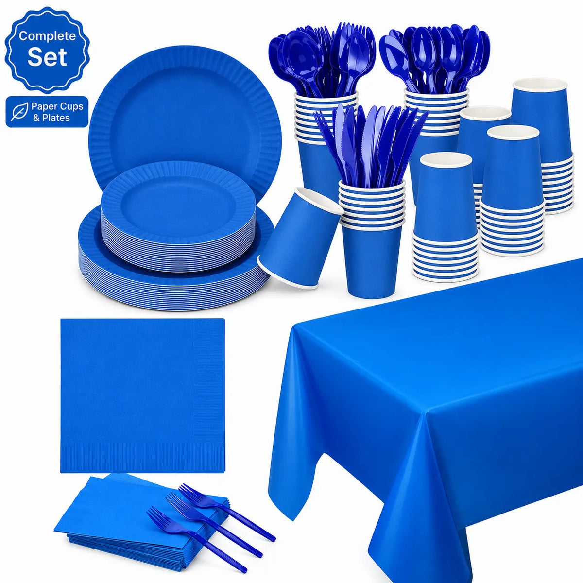 Carton Classic Royal Blue Party Set