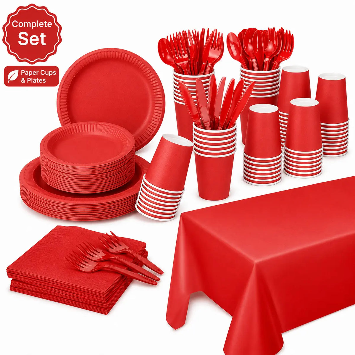 Carton Classic Red Party Set