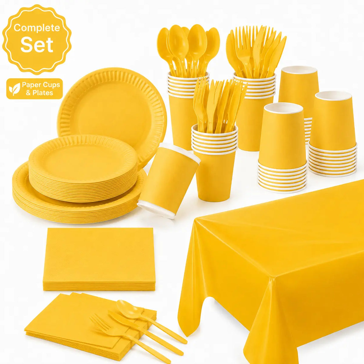 Carton Classic Yellow Party Set