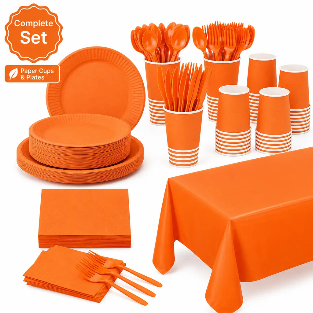 Carton Classic Orange Party Set