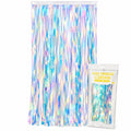 Rainbow Silver Foil Fringe Curtain 1×2m
