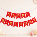 Red Happy Birthday Banner