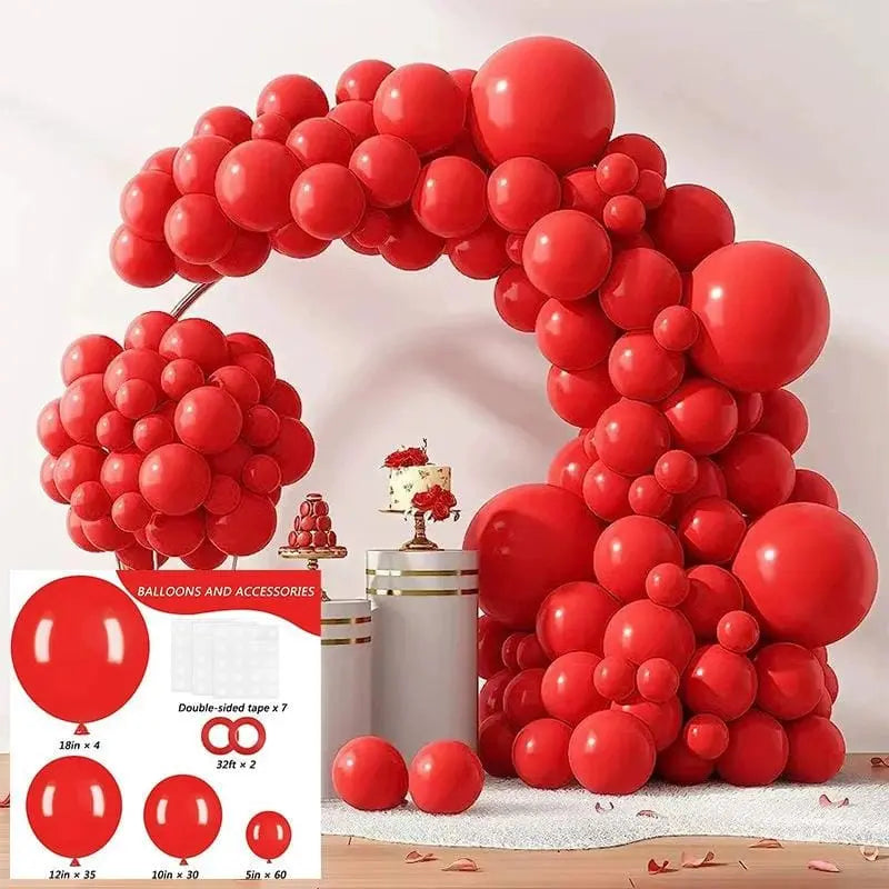 Red Balloon Decoration Set
