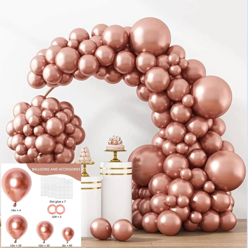 Rose Gold Balloon Decoration Set