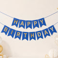 Royal Blue Happy Birthday Banner