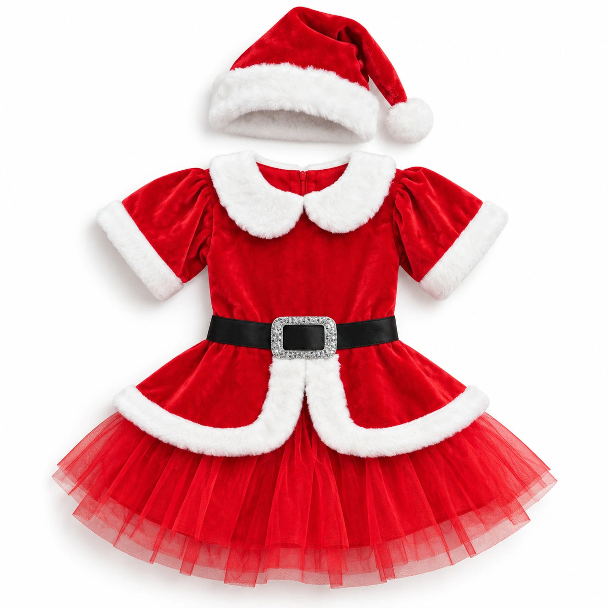 Santa Girl Christmas Dress Costume