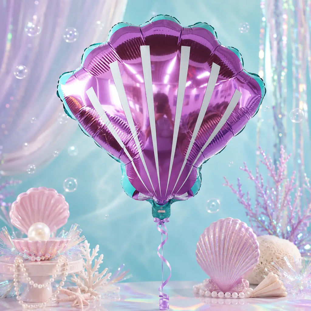 Purple Seashell Foil Balloon