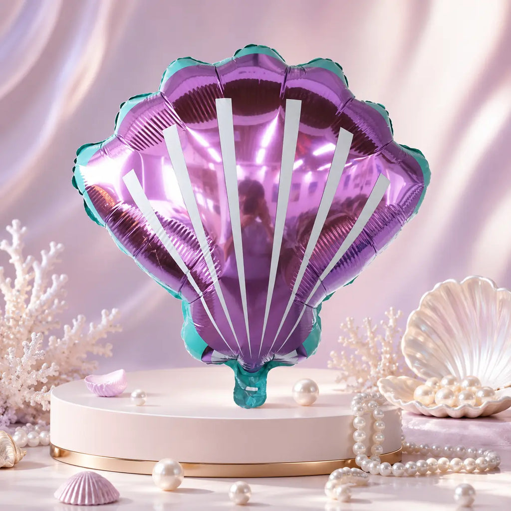 Purple Seashell Foil Balloon