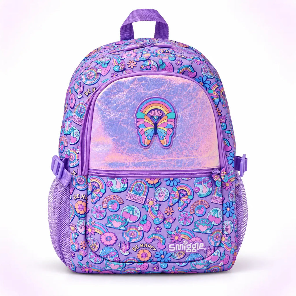 Smiggle Purple Butterfly School Set