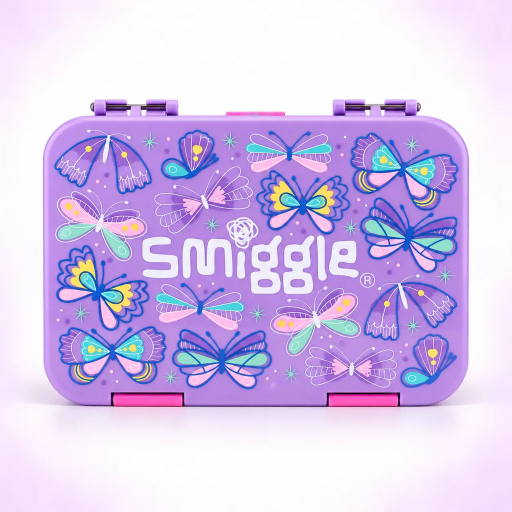 Smiggle Purple Butterfly School Set