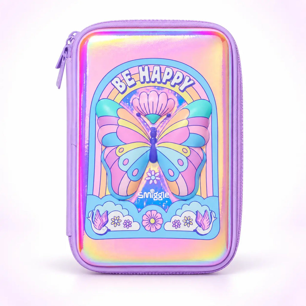 Smiggle Purple Butterfly School Set