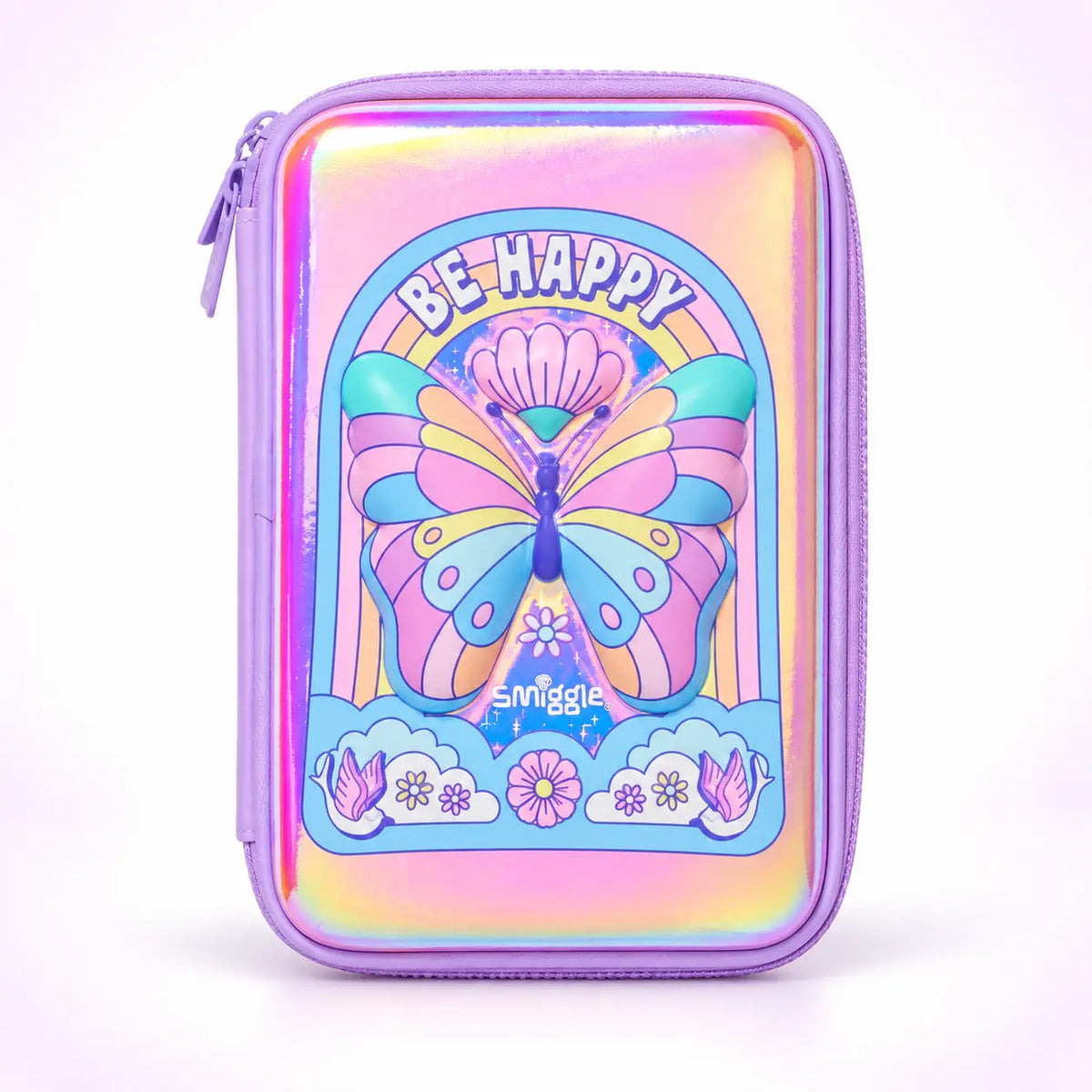 Smiggle Purple Butterfly School Set