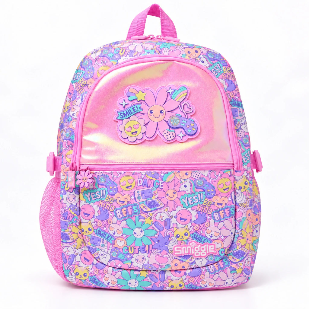 Smiggle Pink Flower School Set