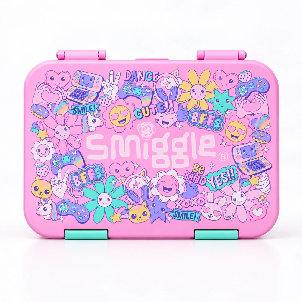 Smiggle Pink Flower School Set