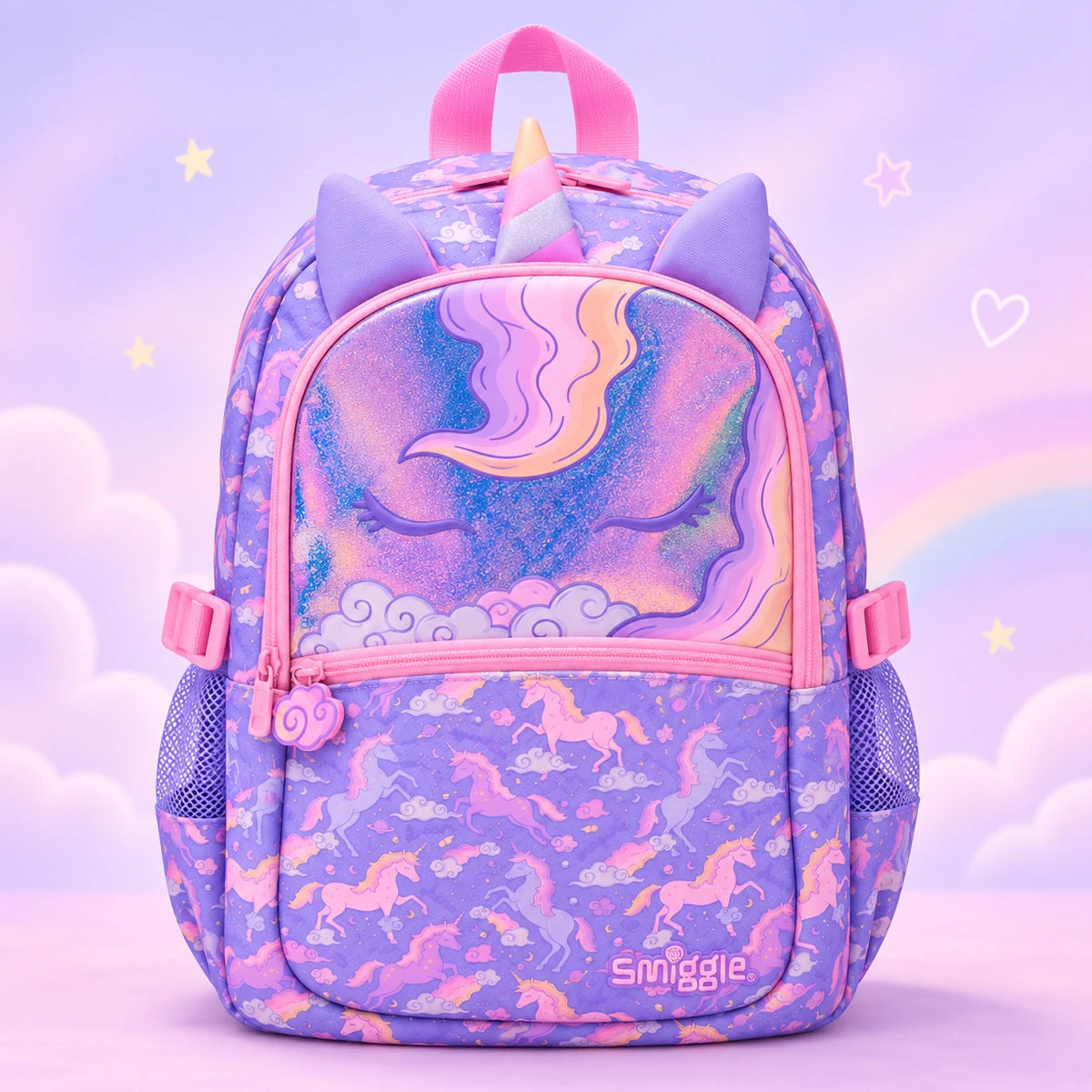 Smiggle Purple Unicorn School Set