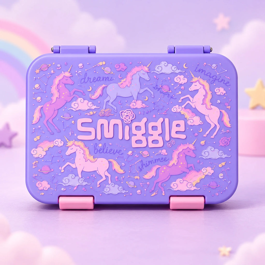 Smiggle Purple Unicorn School Set