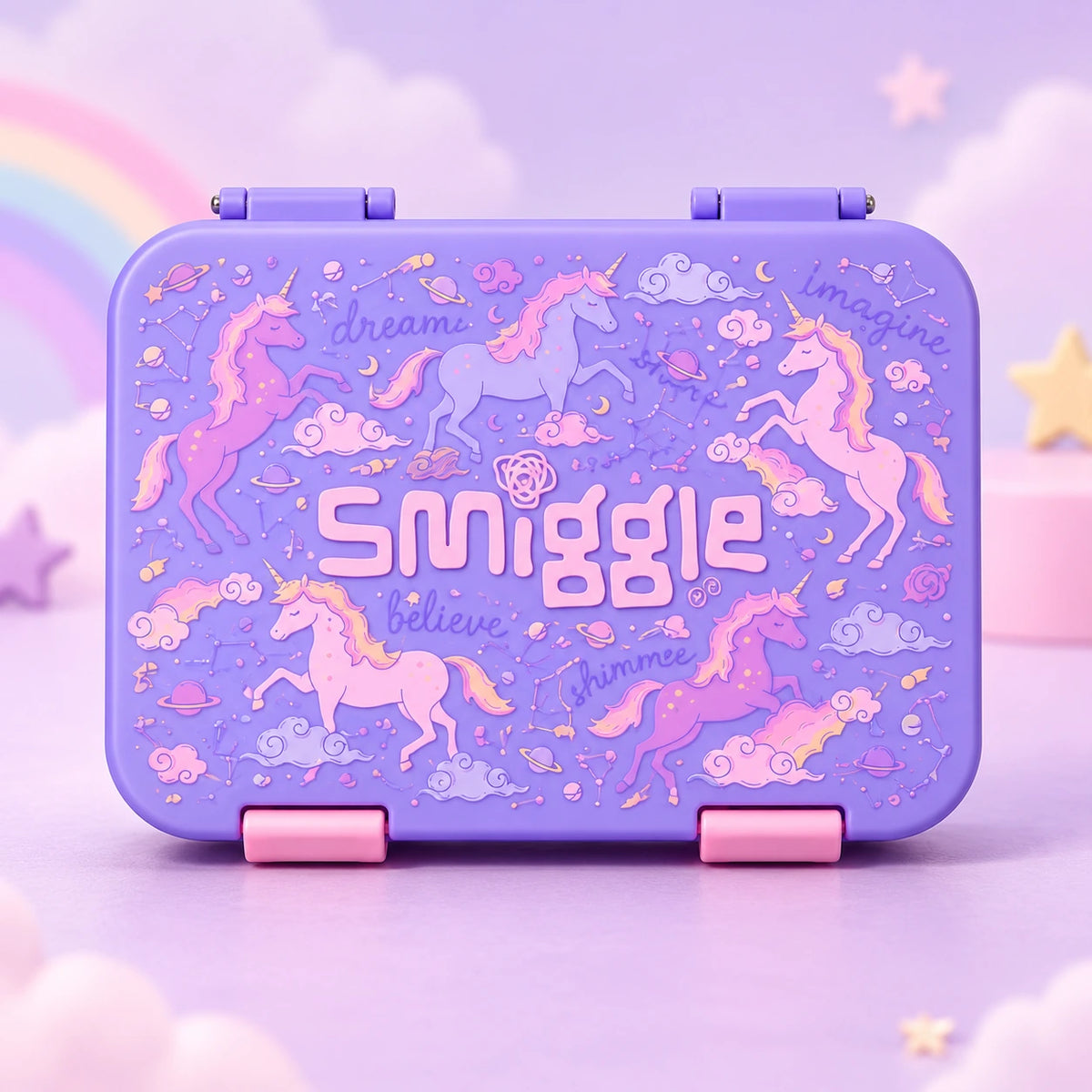 Smiggle Purple Unicorn School Set