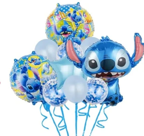 Stitch Foil Balloon Set