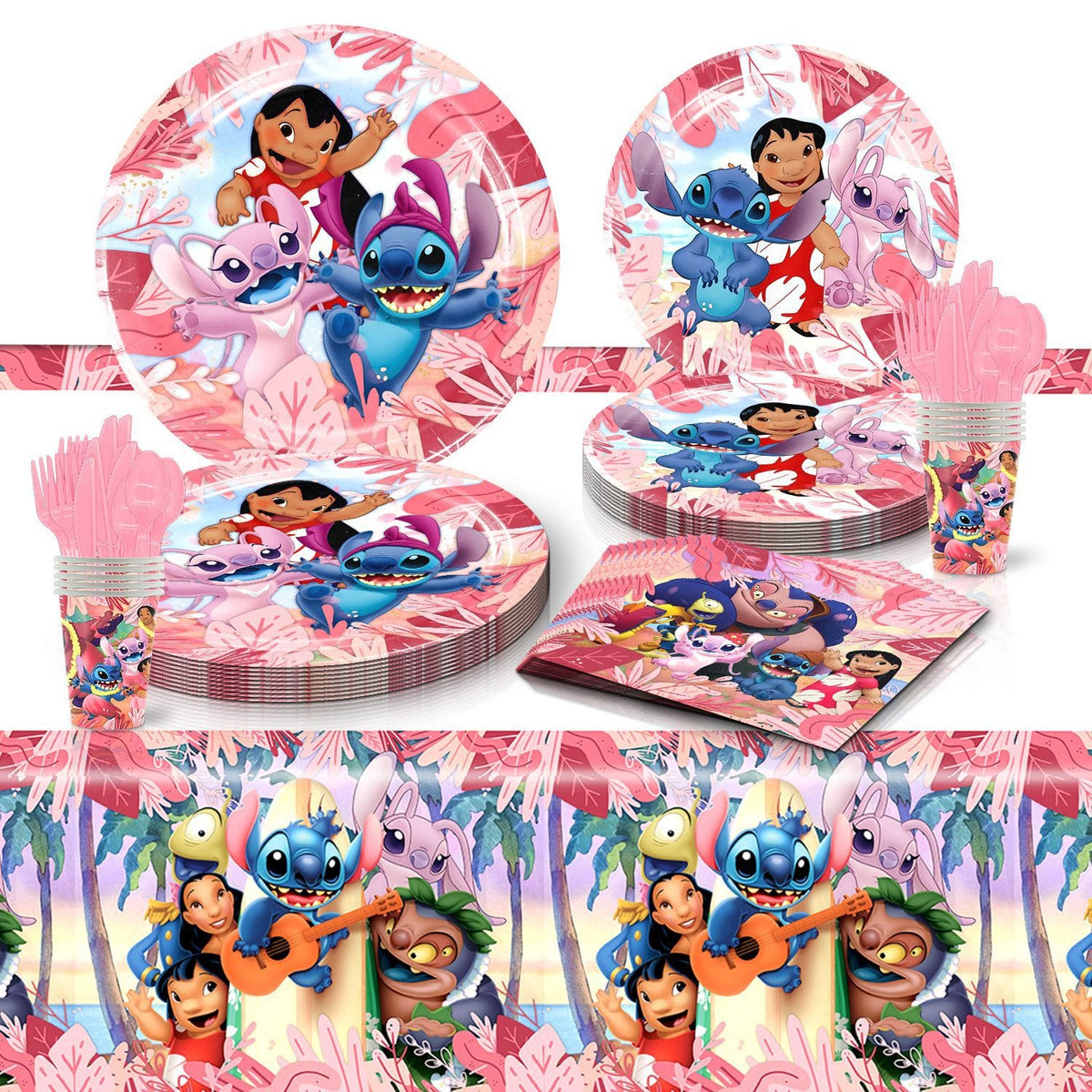 Lilo & Stitch Pink Birthday Party Set