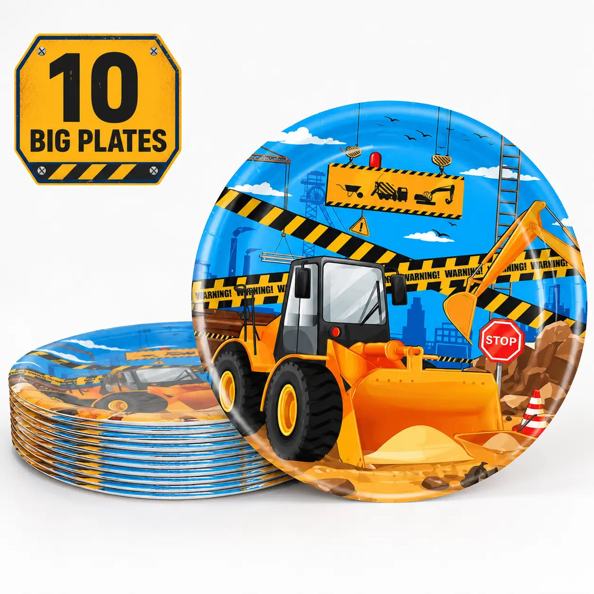Construction Truck Birthday Party Set
