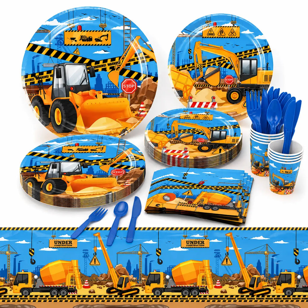 Construction Truck Birthday Party Set