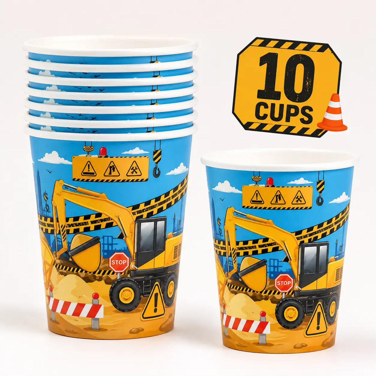 Construction Truck Birthday Party Set