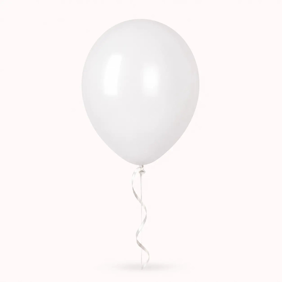 White Latex Balloon Individual Packs