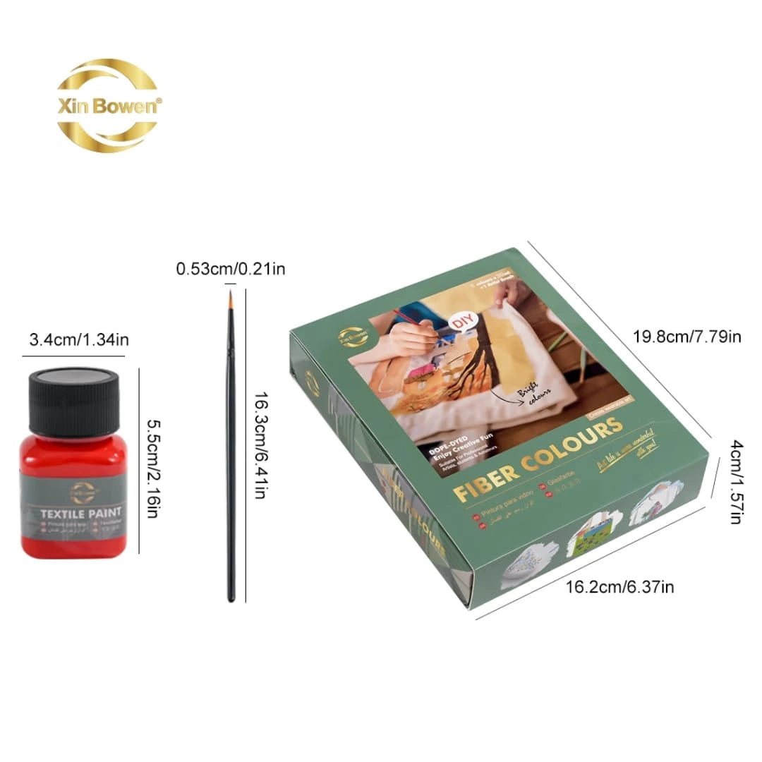 Xin Bowen Fiber Colours DIY Paint Set
