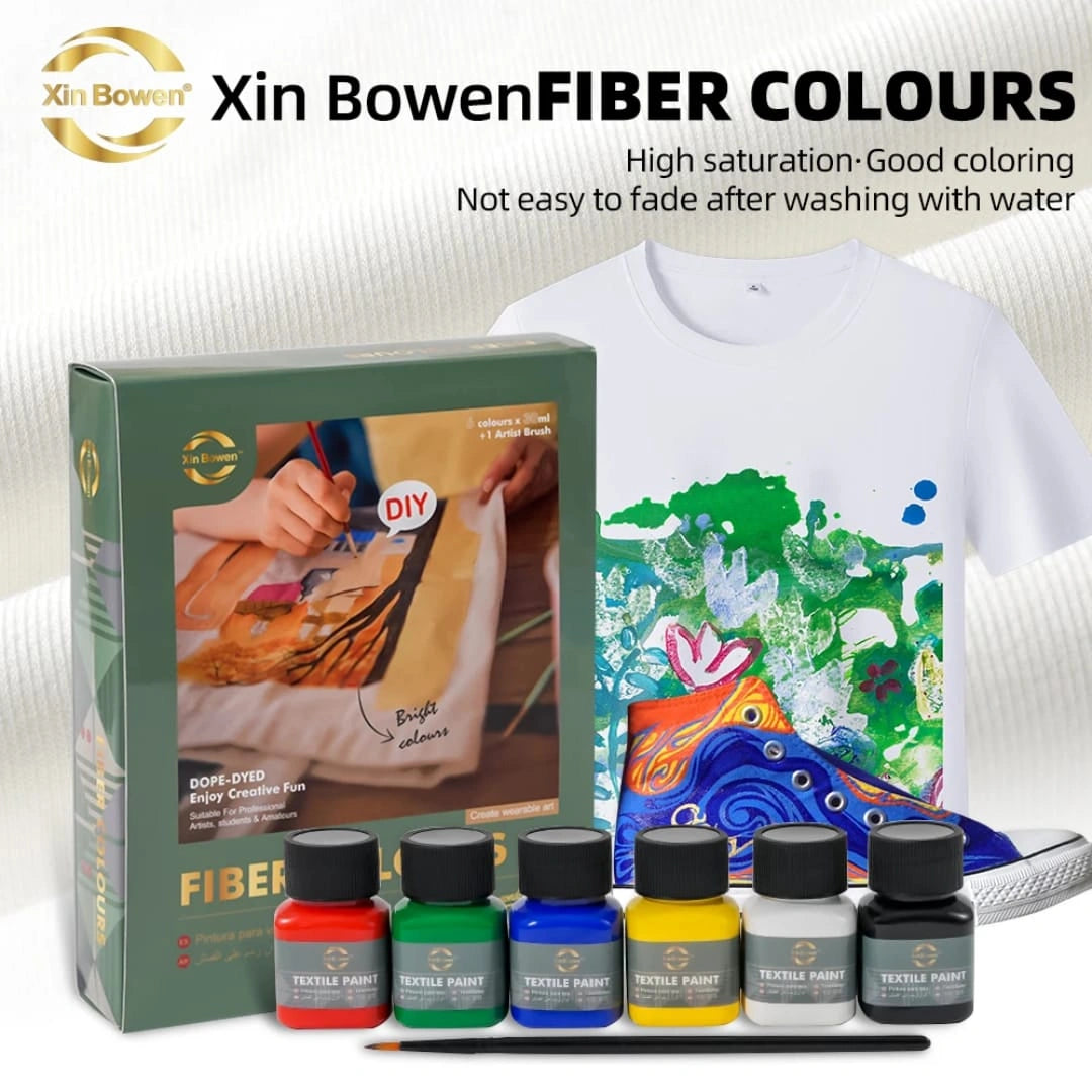 Xin Bowen Fiber Colours DIY Paint Set