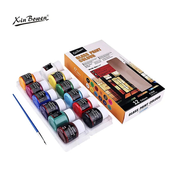 Xin Bowen Glass Paint Color Set