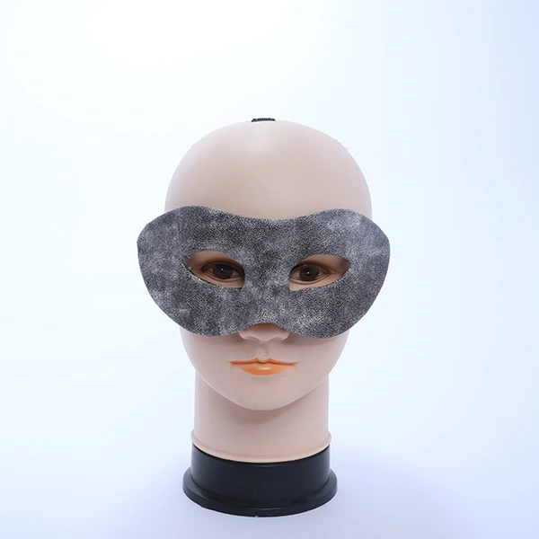 Grey Designed in White Leather Mask