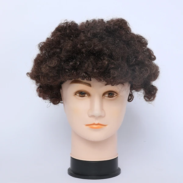 Brown Party Short Curly Wig