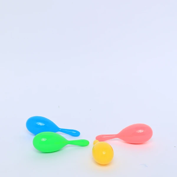 Small Colorful Plastic Maracas - 1 pc