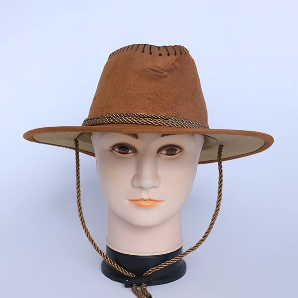 Brown Cow Boy Style Fabric Hat