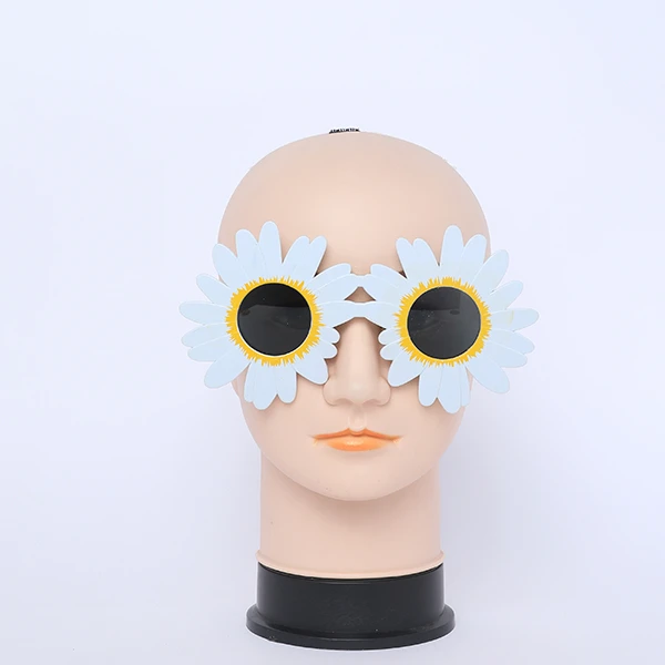 Sunflower White Daisy Shape Sunglasses