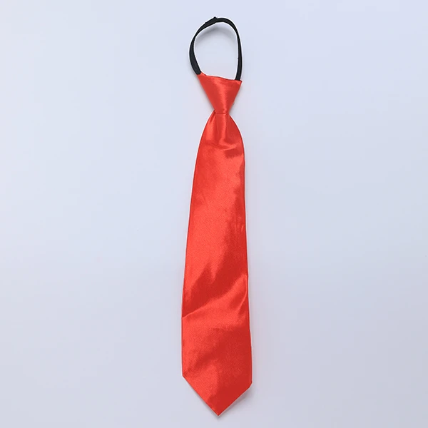 Long Satin Tie - Red Color