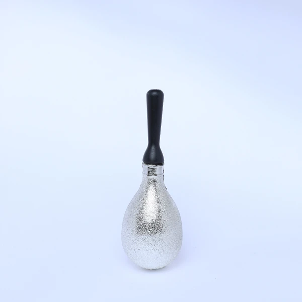 Maracas Big Size Silver& Black - Made of High Quality Hard Plastic