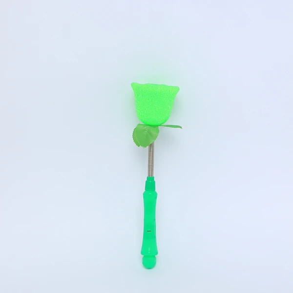 Led Green Flower Small Hand Stick