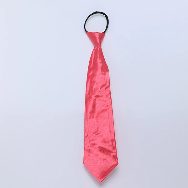 Long Satin Tie - Fushia Color