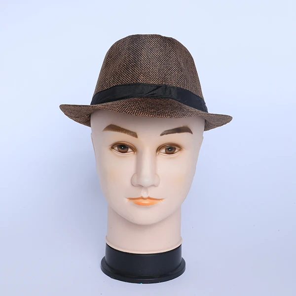 Dark Brown Velvet Hat with Black Bond