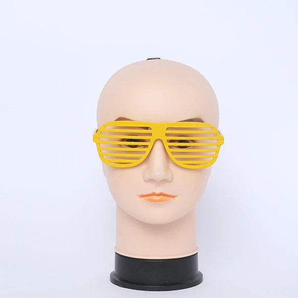 Plastic Shutter Gold Glasses Shades