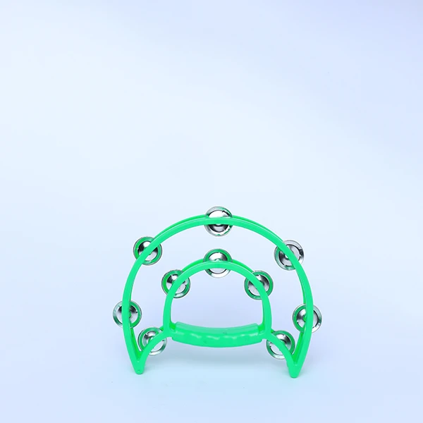 Tambourine Green - made of high quality Hard Plastic