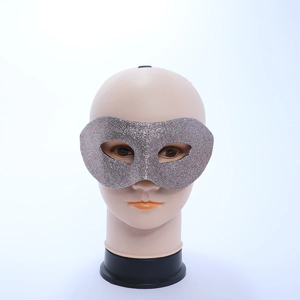 Silver Pinky Leather Mask