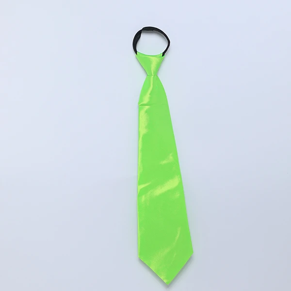 Long Satin Tie - Green Color