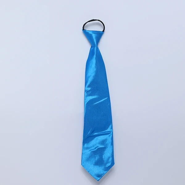 Long Satin Tie - Blue Color